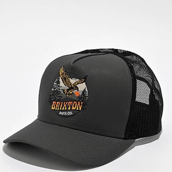 Brixton Other - Brixton Ridgewood Charcoal & Black Trucker Hat